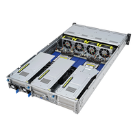 Server RS720A-E12-RS12 2U Dual-prosesor Mendukung hingga 24 DIMM, 8 NVMe, 9 Slot PCIe 5.0, dua M.2, OCP 3.0, empat Slot Ganda GPU