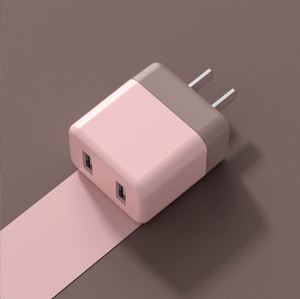 Nuevo Cargador Rápido de Viaje con Diseño de Color Macaron, Doble USB QC3.0, Compatible con Xiaomi y Samsung - Product Image 1