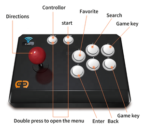 เครื่องเล่นเกมสต็อกพร้อมส่ง 4K สไตล์อาร์เคด จอยสติ๊กไร้สาย 10000+ เกม 3D รองรับทีวีและโปรเจคเตอร์ - Product Image 3