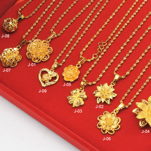 ZHENXUN Dubai Bestseller, Collar de Joyería Shajin para Novia, Collar Étnico con Baño de <span class=keywords><strong>Oro</strong></span> de <span class=keywords><strong>24K</strong></span>, Collar con Colgante de Flor para Mujer, Accesorios al por Mayor - Product Image 6
