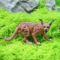 Modèle d'animal sauvage en PVC massif, simulation transfrontalière, Linceau des marais, Génet africain, jouet d'assemblage, figurine cognitive pour enfants, objet décoratif