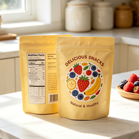 Sachet d'emballage alimentaire en aluminium, Doypack personnalisé imprimé refermable pour fruits secs, noix, biscuits et snacks