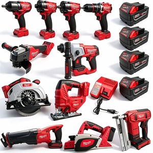 <span class=keywords><strong>Kit</strong></span> Combinado Inalámbrico <span class=keywords><strong>Milwaukee</strong></span> <span class=keywords><strong>M18</strong></span> Fuel de Iones de Litio Sin Escobillas (11 Herramientas) con (4) Baterías de 5.0 Ah, (1) Cargador, (1) Bolsa para Herramientas - Product Image 1