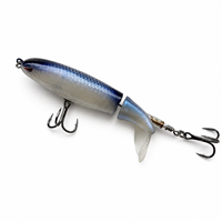 Leurre de pêche articulé LUSHAZER 100mm 13g, appât dur flottant à queue rotative, pour brochet, perche et autres poissons, avec hameçon triple