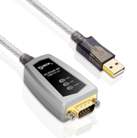 DTech USB a RS422 RS485 Cable Adaptador convertidor de puerto serie con chip FTDI compatible con Windows 11 10 8 7 XP Mac-1,5 pies