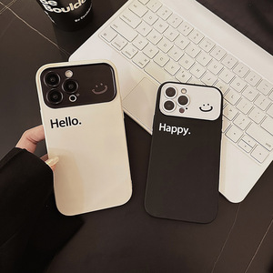 Style Simple Heureux Bonjour Mot Sourire Visage Housse de Téléphone Pour <span class=keywords><strong>iphone</strong></span> 7 8 X XS XR 11 12 13 14 15 Plus Pro Max - Product Image 5