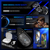 Écouteurs sans fil OWS à livraison rapide, suppression active du bruit, écouteurs ouverts, auriculares Bluetooth 5.3, écouteurs à crochet d'oreille