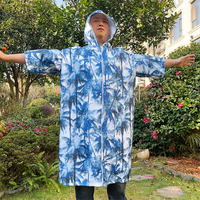 Robe à langer à fermeture éclair avec capuche, serviette à langer à séchage rapide pour le surf, la plage, les sports de plein air et les hommes, serviette de plage portable