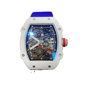 Top Quality Luxury Men's Business Watch Ultra-thin Tourbillon Mechanical Barrel Shape Hollow Out Men's Watch - Product Image 1