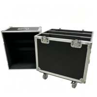 Flight case OEM empilable pour enceinte Line Array CCL8 avec 4 roues et rainures de superposition intégrées