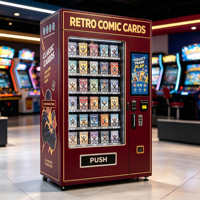 Distributeur automatique de cartes TCG sans espèces pour les boîtes de boosters, les protège-cartes et les accessoires de collection dans les magasins d'articles de loisirs et les salles de jeux