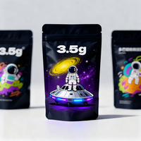Sacs Mylar personnalisés 3.5 avec mon logo, fermeture éclair, qualité alimentaire, sachets refermables, pochettes verticales, Chine