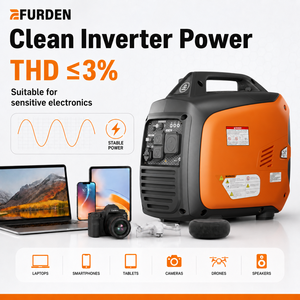 Generador Portátil de Gasolina Efurden EDOG12 de 3.3KW, 4 Tiempos, Monofásico, 120V/230V, 60Hz, Certificado por la EPA, con Arranque Manual - Product Image 3