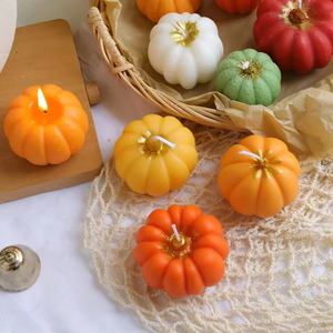 Creative Fruit-Shaped <b>Small</b> Halloween Christmas <b>Candles</b> Diwali & Mother's Day Pumpkin Scented <b>Candles</b> for Meditation - Product Image 3