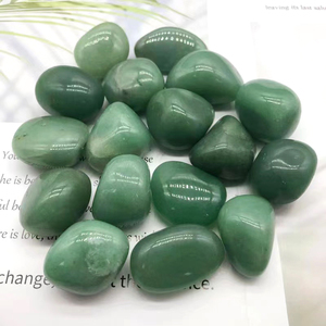 Toptan doğal yeşil aventurin kristal eskitme taş parlatma yeşil aventurin çamaşır çakıl taş - Product Image 6
