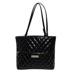 Sac à main pour femme à la mode en argent avec motif de diamant et poche zippée - Product Image 1