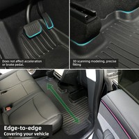 SONSANG Factory All Weather Floor Mats para 2025 Hyundai Elantra Hybrid Accessories Custom 1st & 2nd Row Waterproof TPE Car Mats