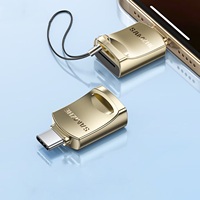 SAMZHE Pembaca Kartu Telepon Tipe-C dari Paduan Seng / Adaptor Mini Kartu Memori TF untuk Android iPhone 17/16/15 iPad Pro Samsung