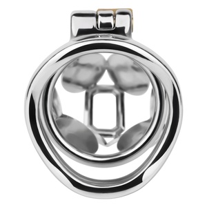 Jaula de Castidad de Metal con Diseño Hueco FRRK Coins, Candado para Pene, Dispositivo de Castidad Masculina, Candado de Castidad BDSM para Hombres - Product Image 5