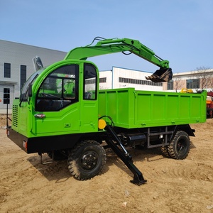 Instalación de Brazo Excavador en Camión Volquete de 8 Toneladas con Orugas de Goma para Carga y Descarga de Materiales de Arena en el Patio de Minería - Product Image 6