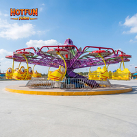 Manèges de fête foraine les plus populaires à prix abordable, équipement de jeux d'amusement extérieur pour adultes, manège double volant pour le plaisir