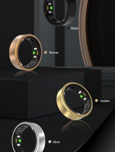 Nhẫn thông minh Health Smart NFC dành cho nam và cặp đôi, theo dõi sức khỏe, giấc ngủ và thể dục, điều khiển bằng ứng dụng, hoạt động trên hệ điều hành iOS, chống nước - Product Image 4