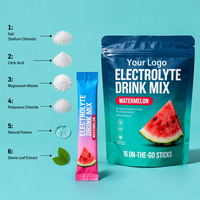 Poudre d'électrolytes Keto en sachets individuels de qualité supérieure, marque privée OEM, avec BCAA et vitamines, pour la récupération énergétique des athlètes