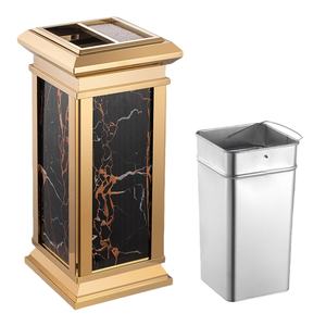 Cubo de basura de acero inoxidable para área pública, cubo de basura duradero de gran capacidad, contenedor de basura moderno para oficina de <span class=keywords><strong>Hotel</strong></span> y centro comercial - Product Image 5