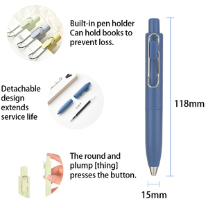 Stylo à encre gel Macaron avec impression personnalisée de logo <span class=keywords><strong>Kawaii</strong></span>, design Macaron, stylo promotionnel en plastique, encre noire 0,5 mm, impression UV - Product Image 5