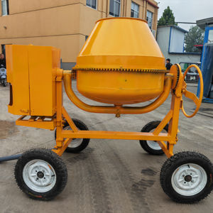 เครื่องผสมคอนกรีตแนวตั้งขนาดเล็กพร้อมเครื่องยนต์มืออาชีพเครื่องผสมซีเมนต์สี่ล้อ - Product Image 5