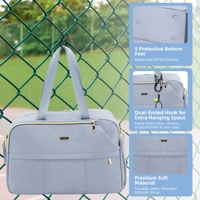Sac de sport de grande capacité pour badminton, tennis et pickleball avec compartiment à chaussures et rembourrage thermique isolant