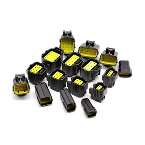 Conector impermeable automotriz 368047-1, Conector de extremo de arnés de cableado revestido de plástico de 16 Pines, cabeza hembra - Product Image 6