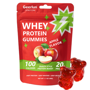 Gomitas de Proteína Sin Azúcar OEM, Suplemento Nutricional Esencial para Deportistas, <span class=keywords><strong>Vitaminas</strong></span>, Gomitas de Proteína de Suero de Leche - Product Image 1