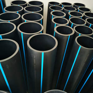 ท่อ HDPE ขนาด 100 มม. 110 มม. สำหรับงานขายส่ง ทนแรงดันสูง สำหรับระบบประปาในเมือง ระบายน้ำ เชื่อมได้ PN12.5 วัสดุ PE เกรดอาหาร หนา 6 มม. - Product Image 5