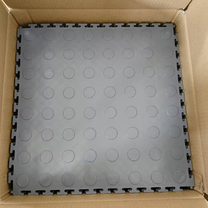 PVC <b>Interlocking</b> <b>Floor</b> <b>Mat</b> 40x40x0.7cm Textured Industrial Indoor Use - Product Image 3