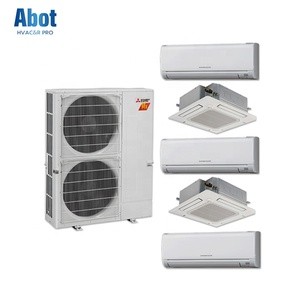 เครื่องปรับอากาศส่วนกลางแบบเคลื่อนที่ได้45000W ระบบทำความเย็นอินเวอร์เตอร์ VRV VRF สำหรับอุตสาหกรรมหนักมิตซูบิชิ90ton - Product Image 4