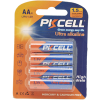PKCELL AA/AAA No.5 No.7 1.5V LR6 Pilas Alcalinas Aa pile alcaline pour jouet 1.5v sec Aa batterie alcaline