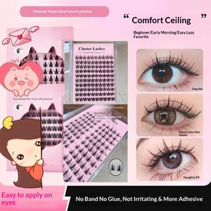 Pestañas Postizas Sin Pegamento Estilo Girasol, Deseo Puro, Gato, Elfo, Zorro, Rizadas Grandes, Naturales y Onduladas - Product Image 3