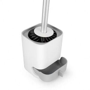 Brosse de nettoyage WC murale en TPR souple avec support – Brosse de toilette en silicone pour salle de bain - Product Image 3