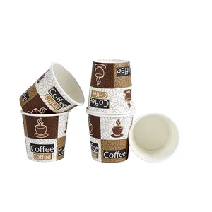 Hoge Kwaliteit 4Oz Eco-Vriendelijke Papieren Beker Afdrukken En Snijmachine Met Deksels Cup Voorraad Papier Grondstoffen