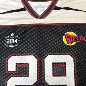 Custom Sublimation Print Sport Club Vintage <b>Mesh</b> Polyester Oversized Fashion Football Jersey - Product Image 2