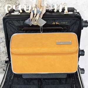 Velvet Square Portable Travel Jewelry Storage <b>Box</b> Zipper Closure-Big Organizer Case for Ring <b>Earring</b> Necklace Display Premium - Product Image 2
