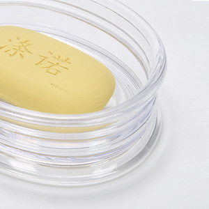 Transparent Round Plastic Soap Dish Da-0088 For Bathroom Sink Use - Product Image 1