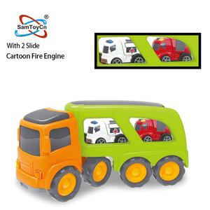 Samtoy-Camión <span class=keywords><strong>de</strong></span> juguete <span class=keywords><strong>de</strong></span> doble cubierta para niños, camión <span class=keywords><strong>de</strong></span> <span class=keywords><strong>bomberos</strong></span>, vehículo <span class=keywords><strong>de</strong></span> juguete <span class=keywords><strong>de</strong></span> fricción - Product Image 2