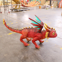 Interaktives Spielzeug für Kindergeburtstage: Lebensechter Animatronischer Drache mit Eingebautem Utree Roboter-Hund
