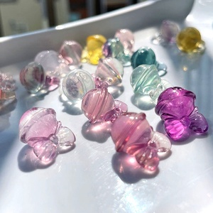 Intagliato a mano arcobaleno naturale Fluorite cristallo quarzo sculture campana di piccole dimensioni - Product Image 2