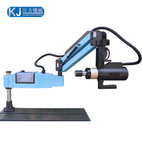 Machine à tarauder électrique M3-M16 à double système, avec bras flexible et moteur 220V, pour perçage et taraudage sur banc
