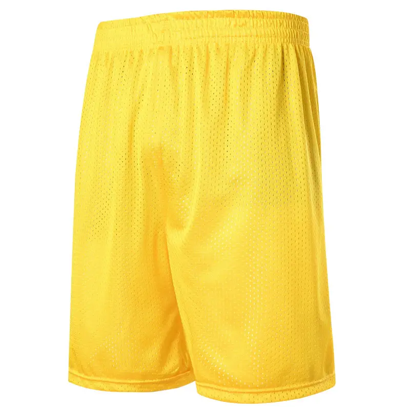 Plus Size Knee Length Sports Shorts Men's Basketball Training Shorts Double Layer Mesh Breathable Five Inch Custom Men Shorts