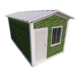 Caseta de jardín moderna de madera con puerta y ventana blancas, fácil de montar, para uso doméstico o comercial. - Product Image 5