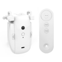 Robot de rideau intelligent WiFi Tuya Smartlife avec application Android, commande vocale, alimentation USB/batterie, compatible Google Home/Alexa pour la maison et le garage